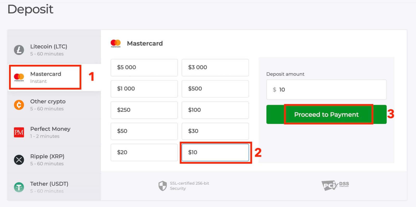 Exnova Deposit Methods, Minimums and Processing Times