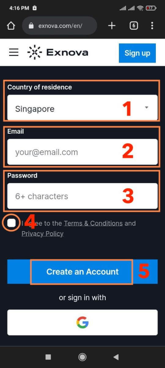 เปิดบัญชีทดลองบน Exnova — การตั้งค่าด่วนและการซื้อขายทดลอง