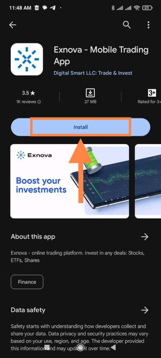 เปิดบัญชีทดลองบน Exnova — การตั้งค่าด่วนและการซื้อขายทดลอง